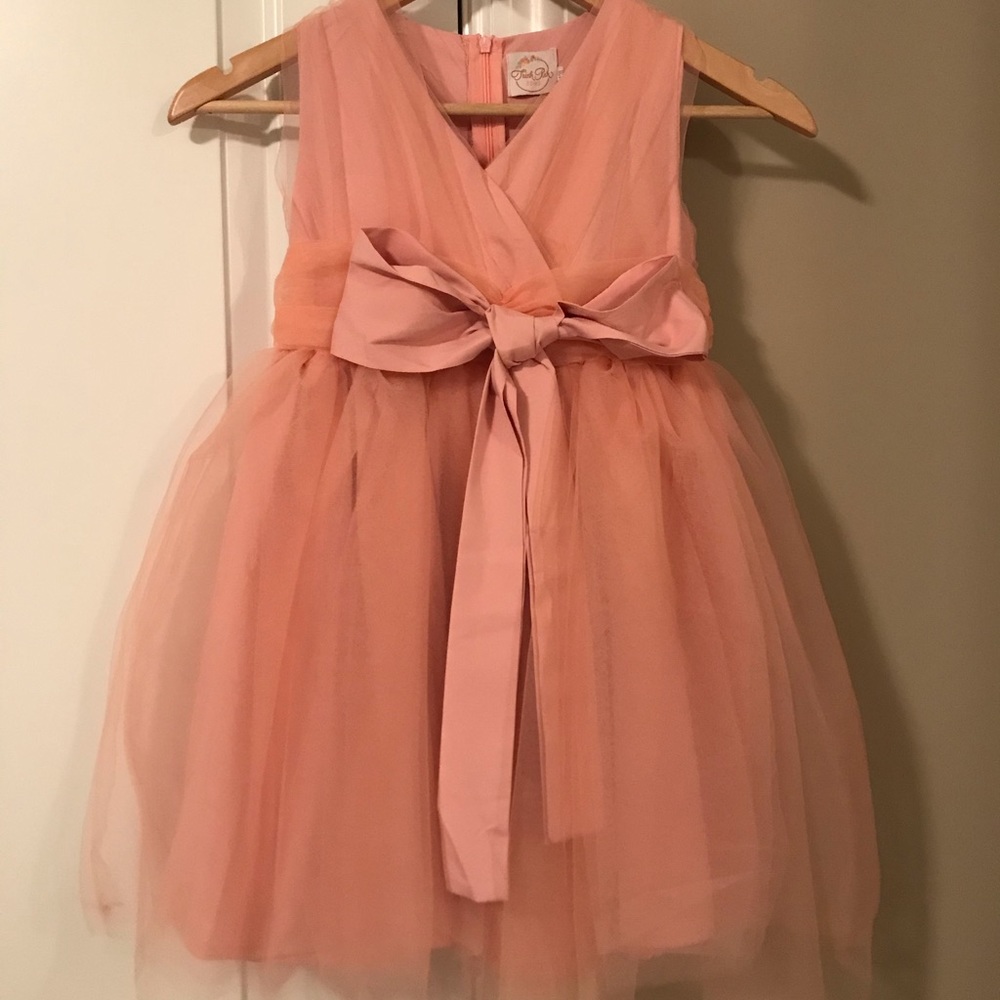 Blush pink dress for little girl